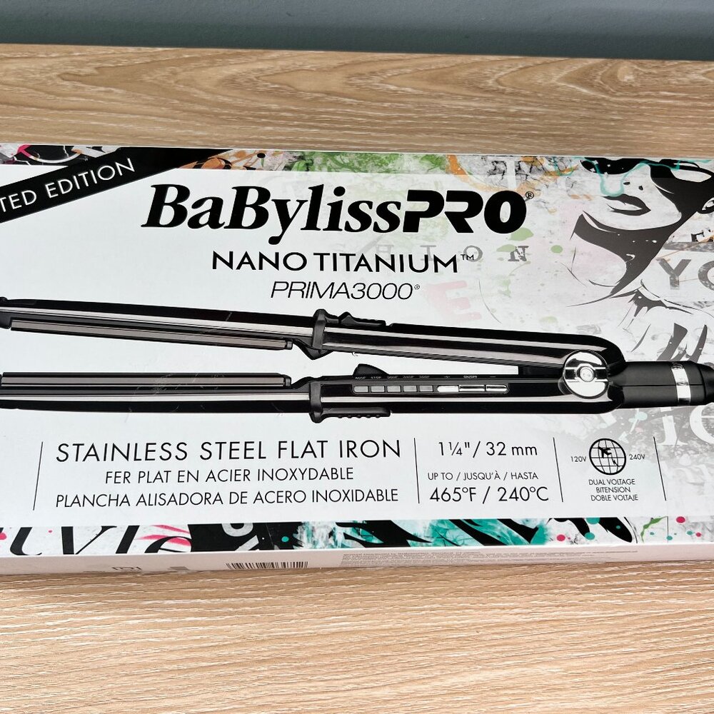 BaBylissPRO Nano Titanium PRIMA3000 Limited Edition Flatiron